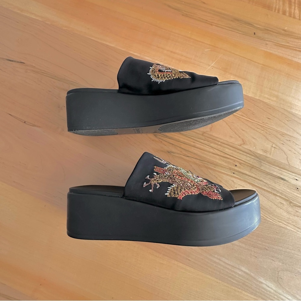 bebe platform sandals 9 - Picture 2 of 6